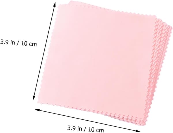 50 st smyckesrengöringsduk för linsglasögon skärmar polerduk mikrofibermaterial