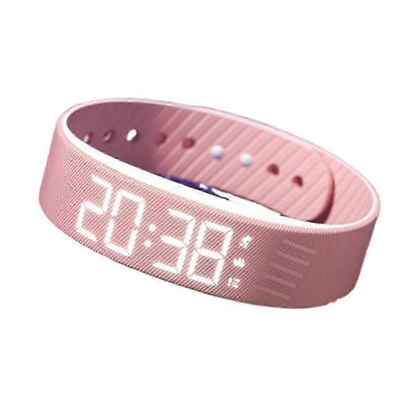 Fitsleeps Hiljainen Värisevä Herätyskello Vaaleanpunainen Light Pink