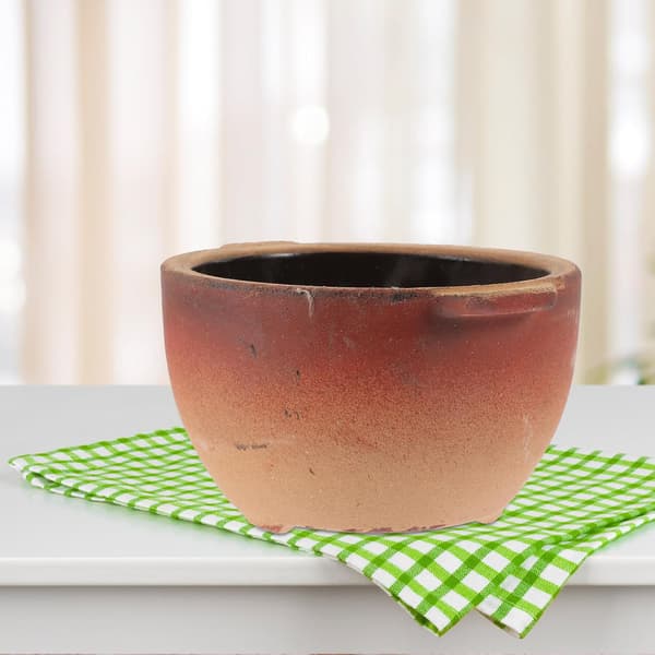 Kitchen Pot Stew Pot 700ml Ceramic Clay Double Handles Fast Heating Household Pot Essential
