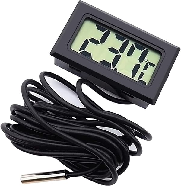 Sett med 3 LCD-akvarietermometre, digitalt termometer