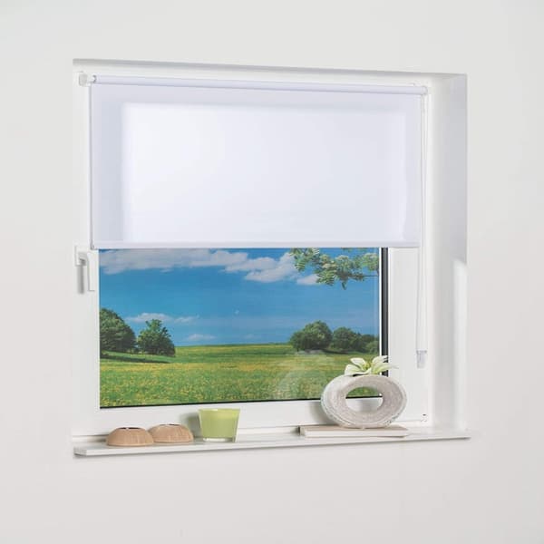Roller blinds without drilling - White 30 x 150 cm - Roller blinds that can be installed without drilling, privacy screen, sun protection