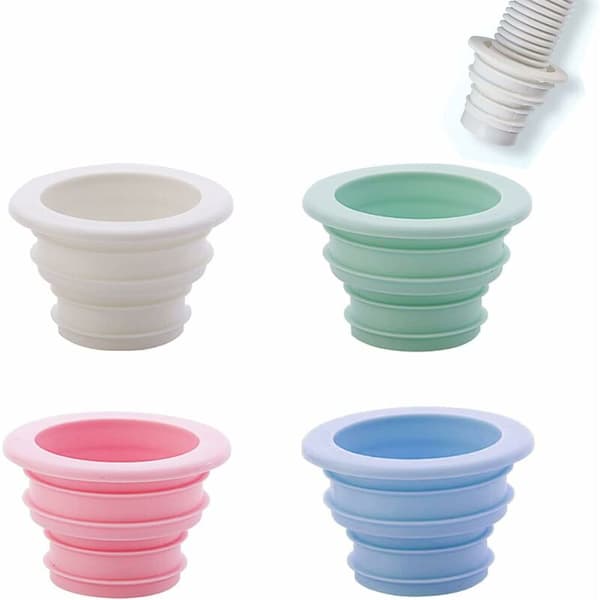 4 pcs Deodorant Drain Pipe Seal Drain Pipe Seal Drain Pipe Ring Washing Machine Kitchen Cleaning Tool