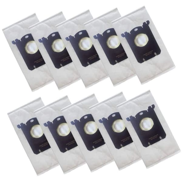10-pack dammsugarpåsar, kompatibla med S Bag Classic EL200F EL8500 dammsugartillbehör
