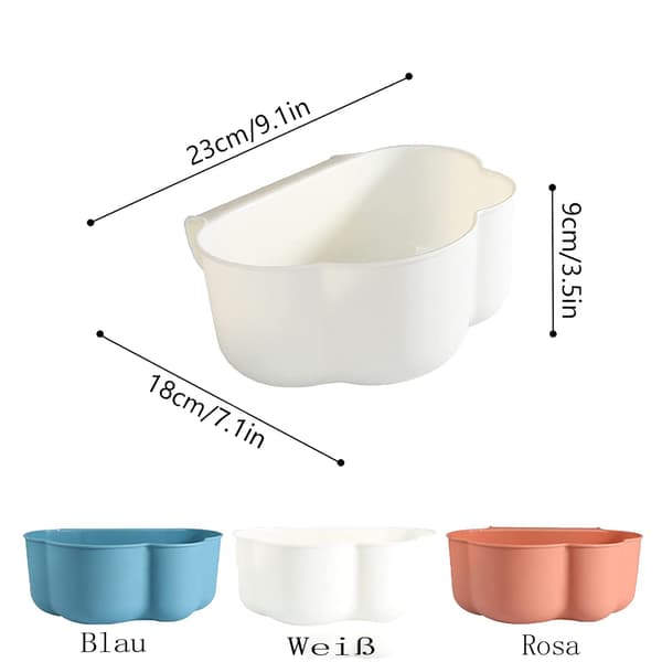 Hanging Trash Can for Kitchen, Practical and Clean Aid for Cooking, Polypropylene (PP) Cabinet Door Mounting for Space Saving