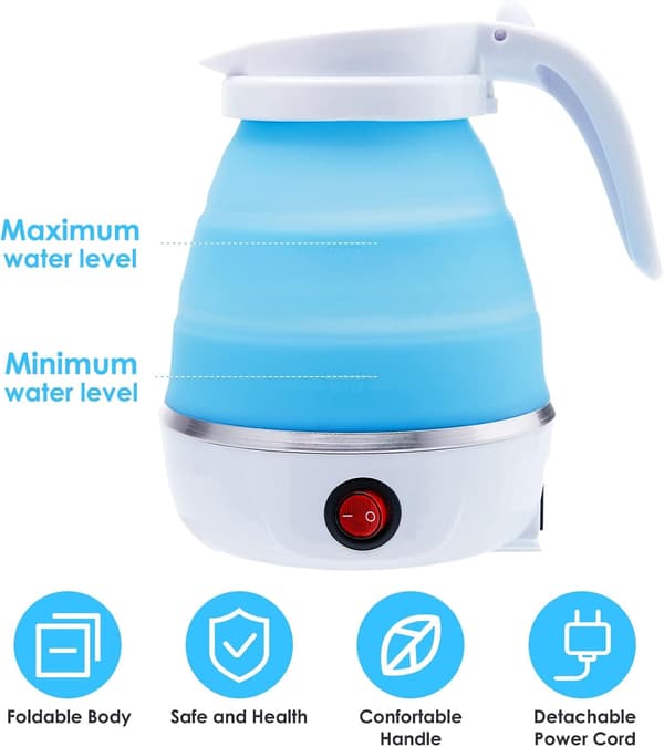 Adjustable Portable Mini Foldable Silicone Travel Cup Warmer, Coffee Maker for Indoor and Hiking 6L 6L