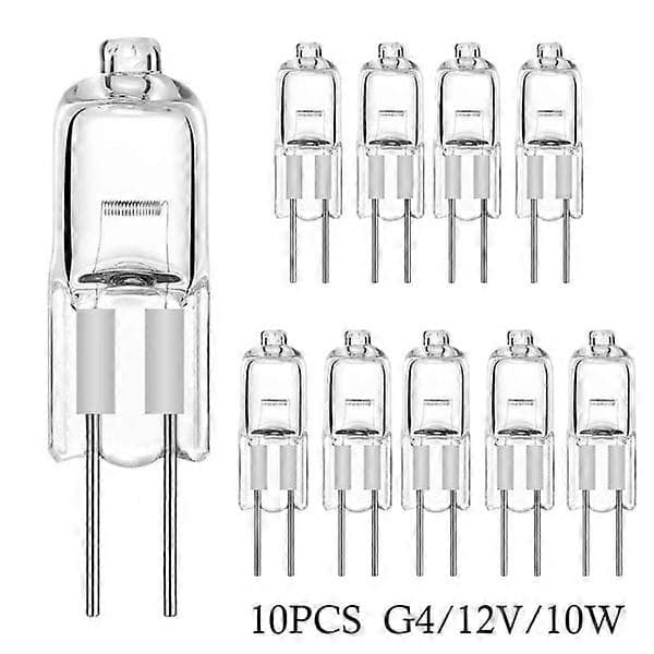 10 stk. halogenpærer kapselpærer G4-12V-10W