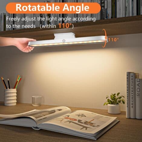 Wireless LED Kitchen Strip Light, USB Rechargeable, Magnetic, Adjustable Brightness Desk Lamp (FMY)