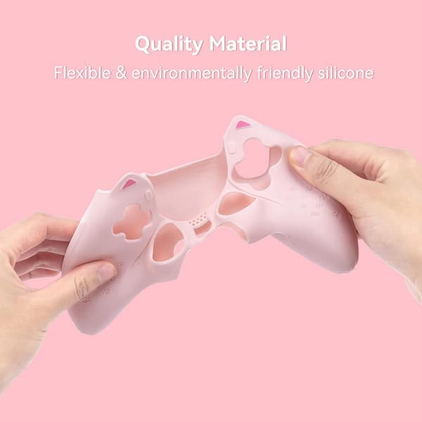 Blå Kattepote PS5 Controller Skal Skridsikkert Silikone Beskyttelsesetui Blå Blue