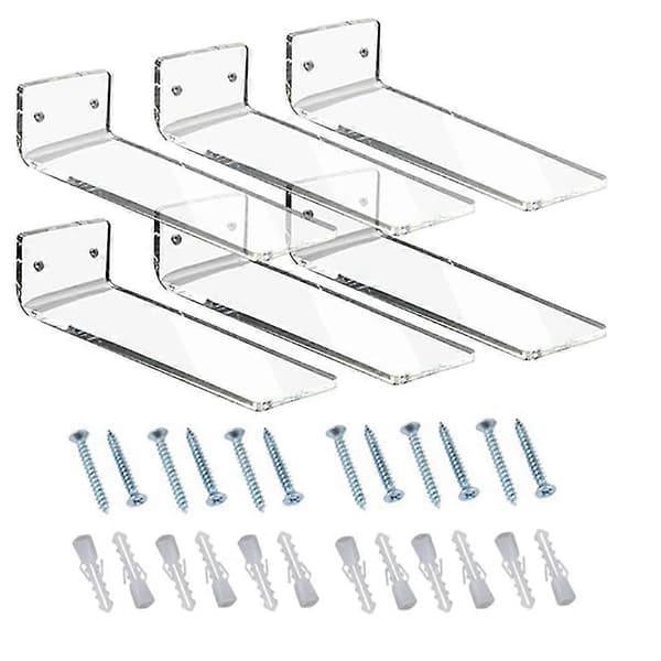 6-pack Floating Shoe Shelf, Wall Mounted Levitation Shoe Rack for Sneaker Collection [DB]