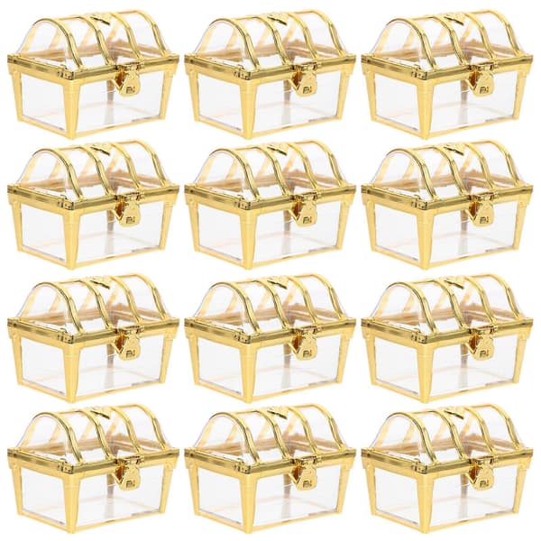 12 pcs Wedding Candy Boxes Small Treasure Chest Chocolate Candy Packaging Box