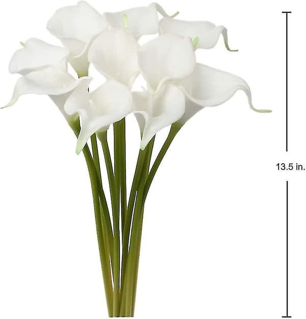 20 kpl tekokukkia Calla Lily Real Touch 14 \" tekokukka