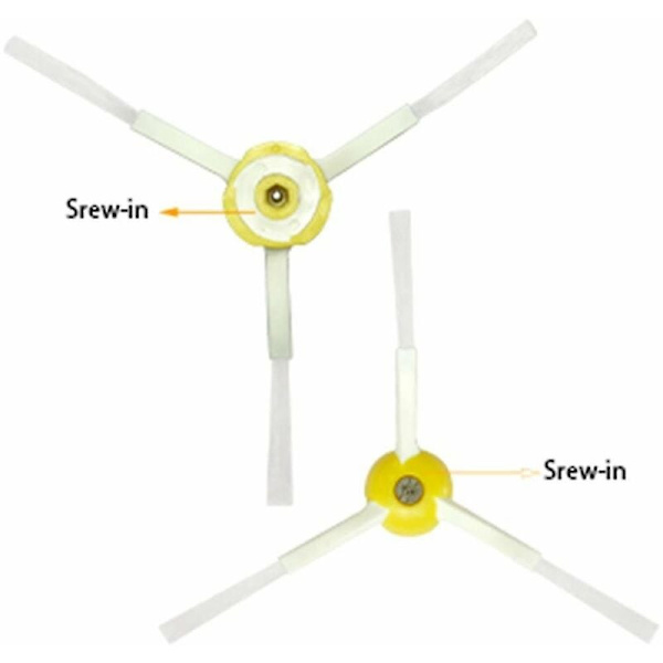 Vacuum Cleaner Accessory Pack, Multi-Surface Rubber Brushes for Varied Cleaning Needs, Spare Parts Optimized for iRobot Roomba Compatibility