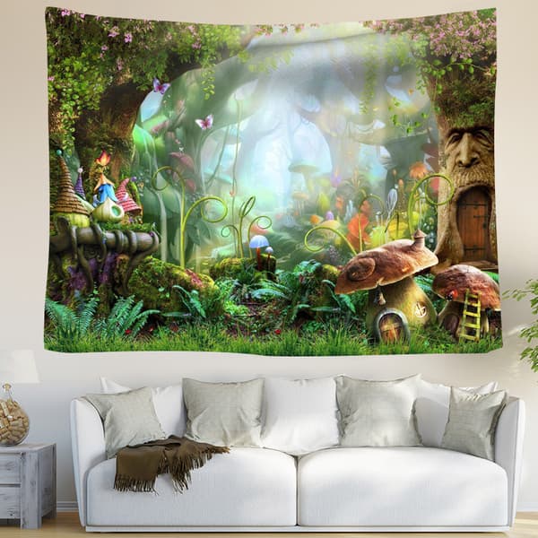 150x100cm Sienimetsä Gobeliini Alvstuga Psykeedeelinen F