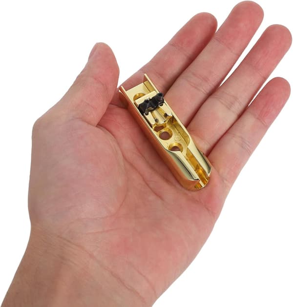 4st Headless Bass Bridge Metal Saddle Split String Bridge Design for Stability and Improved Playability