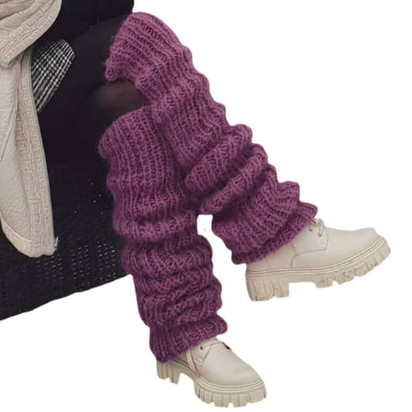 Benvarmere - Lilla benvarmere - 60 cm - varme - groft strikket - One size - Polyester