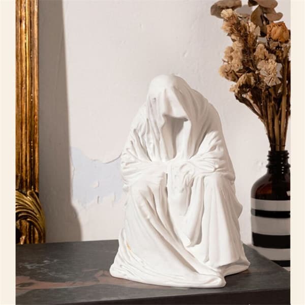 Cloak of Conscience Sculpture, Artwork by, Aesthetic Statues and Sculptures that Fill Interior Space for