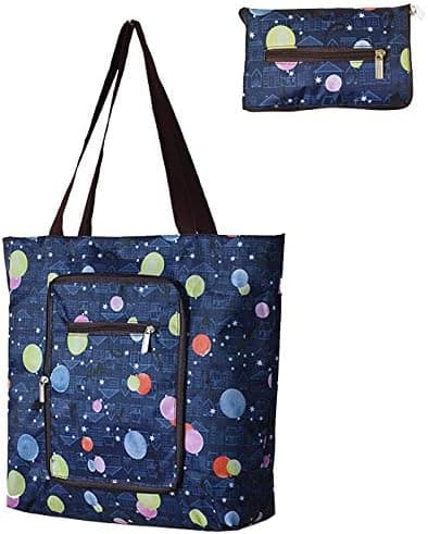 Creative Waterproof Foldable Large Shopping Bag Travel Bag with Side Pocket