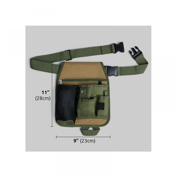 Green Unisex Practical Gardener Waist Belt Bag Tool Pouch Hol