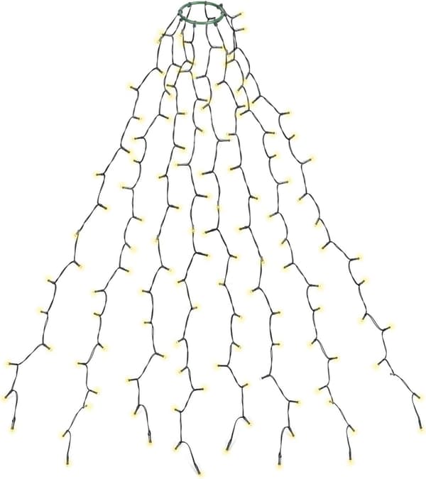 280 LED Christmas Tree Light String, 2m x 8m Outdoor Waterproof LED Christmas Tree Decoration (1.5-2.8m Tree)
