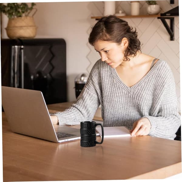 Tire Cup Large Capacity Ceramic 3D Tire Mug Large Car Mug with Handle Portable Cool Coffee Mugs for Office Household