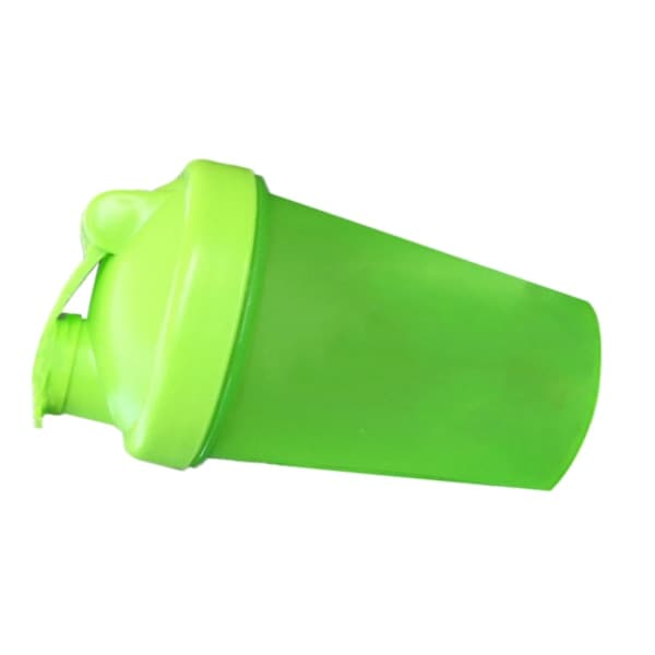 Proteiinisekoitin PP-pullo ruostumattomalla teräspallolla sekoitukseen 500ml Vihreä