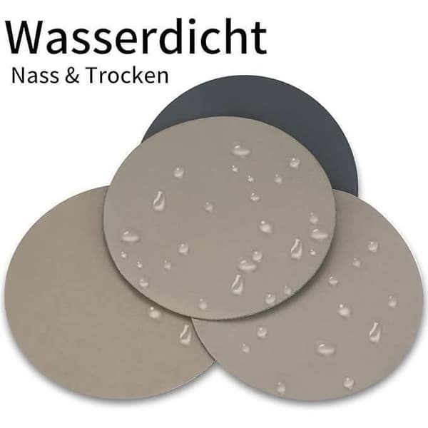 24 Runda Slippapper 125mm - Våt & Torr Sandpapper - Enkel att Installera