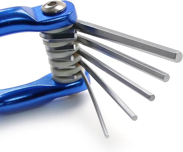 Foldable Hex Key Set 8 Hex Keys Foldable Metric Hex Key Set Hex Screw Repair Tool 1.5-8 mm