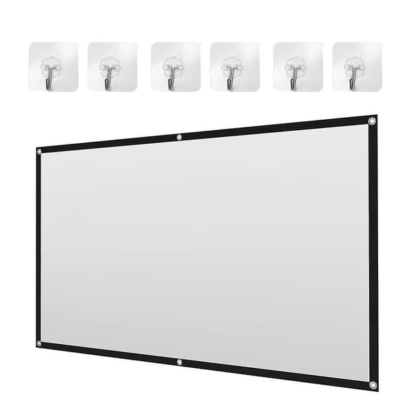 Portable Projector Screen Theater Outdoor HD White Foldable Anti-