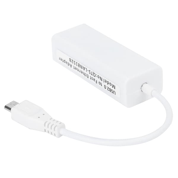 Nettverkskortadapter Micro USB til RJ45 Ethernet-port for Raspberry Pi Zero 1.3/W hovedkort