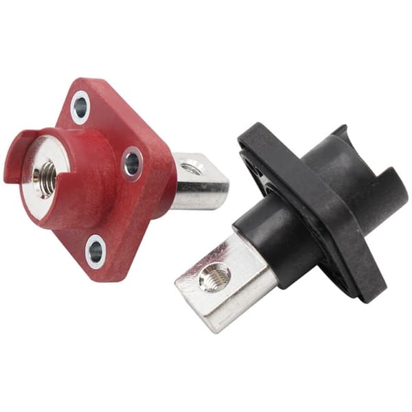 200A Square M8 M6 Thread Busbar Type Terminal Bolt (Black)
