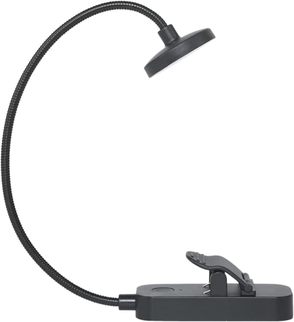 Warm White USB Rechargeable Book Light 12 LED Reading Lamp Dimmable Flexible Easy Clip-on Lamp Night Reading Light in Bed