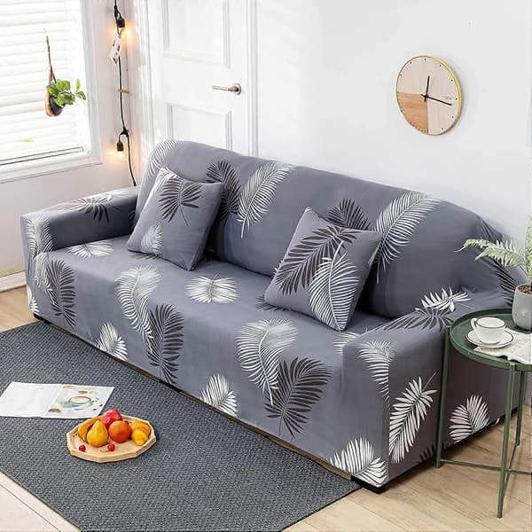 Sofatrekk, stretch sofatrekk jacquard sofatrekk (fjær, 1-seters sofatrekk: 90-140cm)