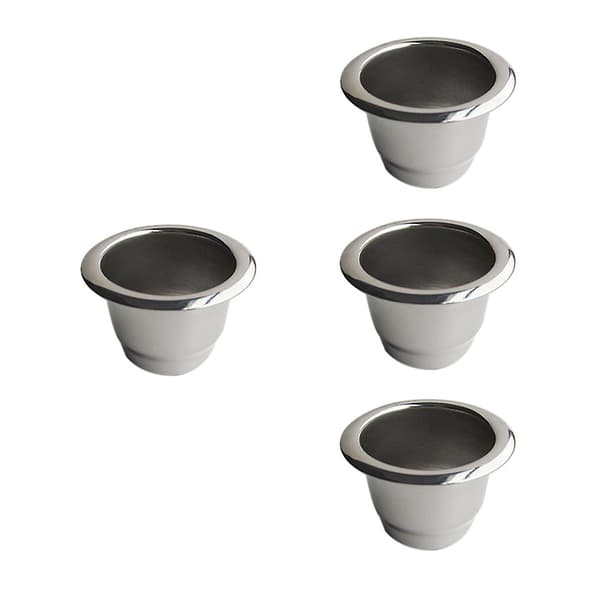 4-pack återanvändbara kaffekapslar i rostfritt stål, påfyllningsbara, för kapselkaffemaskin