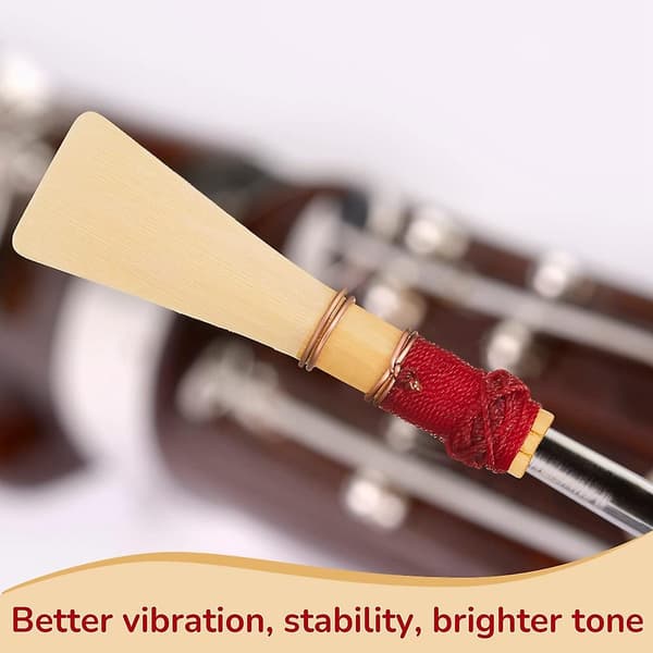 5 Pcs Bassoon Reeds with 1 Bassoon Reed Protector Case