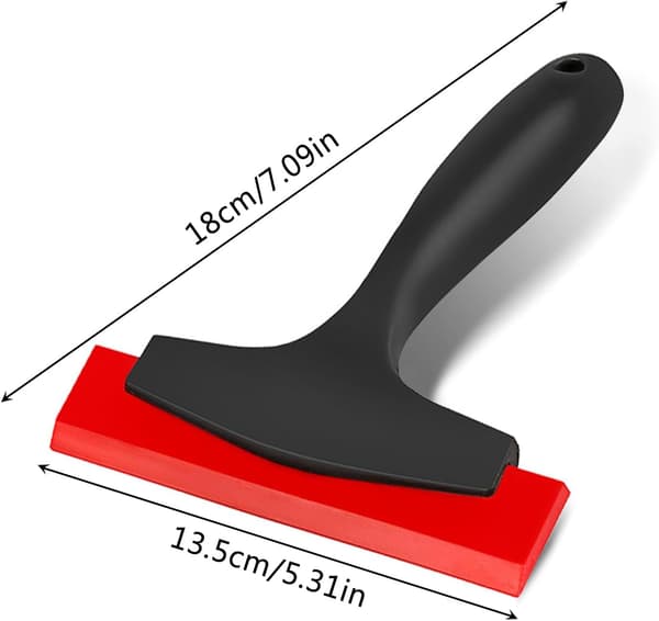 Small Rubber Squeegee, Window Squeegee with Handle, Silicone Window Squeegee, Flexible Rubber Squeegee, Small Shower Squeegees 4 pcs