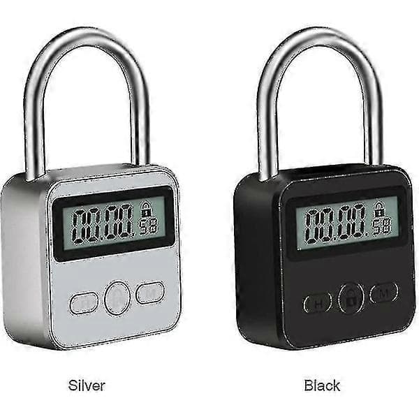 Smart Time Lock, Metal Time Lock, Up to 99 Hours, with LCD Screen, Time Manager, Unlocks Only When Time is Up - Self-Discipline