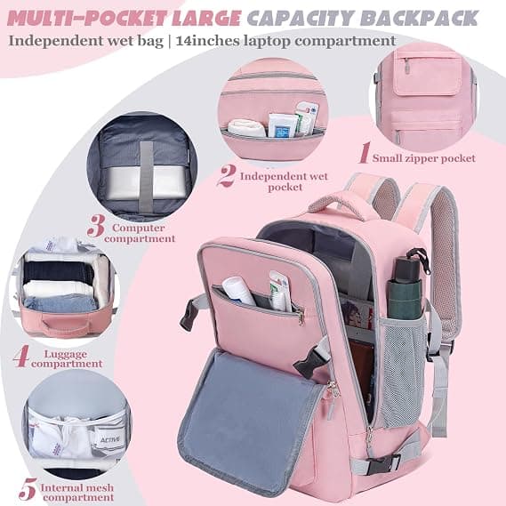 Ryanair Cabin Bag 40x20x25 Suitcase Women 20l Backpack for Flight Hand Luggage Backpack