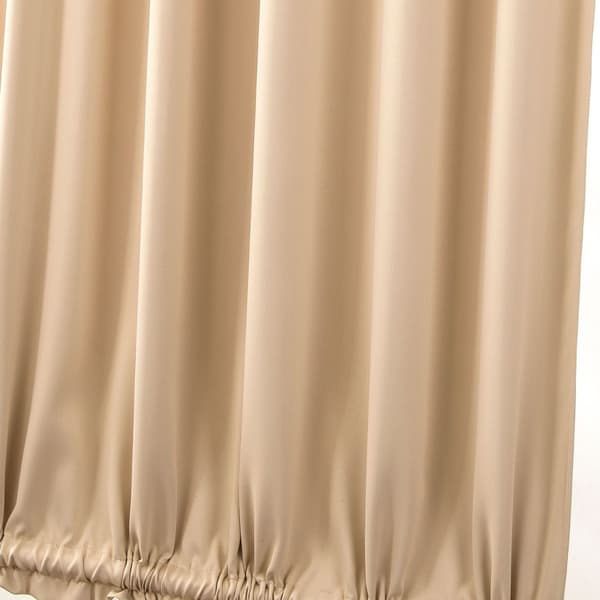 Short Curtains for Small Windows with Rod Pocket - Thermal Insulated - 1 Panel (Oatmeal, 64 x 183 cm)