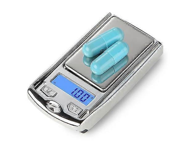 Digital minivægt med LCD-display, tarafunktion, højfølsom bilnøgleformet vægt