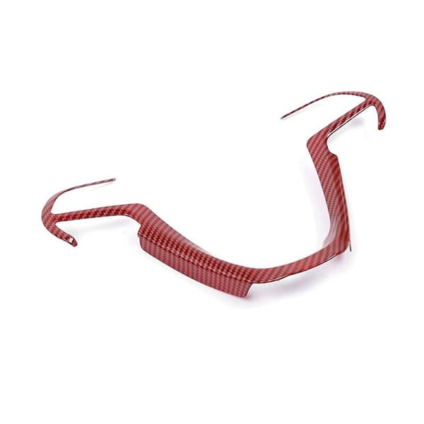 Decorative Steering Wheel Cover for Grand 2014-2020 Accessories, Red ABS Fiber