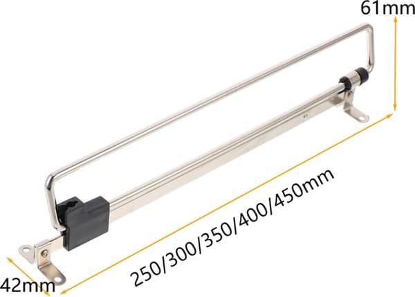 Extendable Clothes Rail - 40 cm - Adjustable Clothes Rail - Adjustable Rod - Wardrobe Rod - Extendable Adjustable Clothes Rail ...