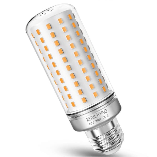 E27 LED Corn Bulbs 25w Warm White 3000K 1900LM 200W Incandescent Equivalent, E27 Decorative Light, Non-Dimmable, 1-pack