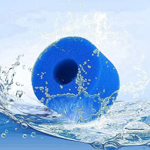 Pakke med 8 skumfilterpatroner, skumfilter til swimmingpools