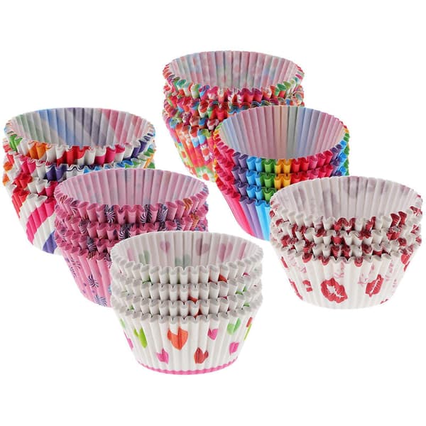 600 stk Muffinsformer Cupcake Papir Muffinsformer Bakeformer til Bryllup{HW}