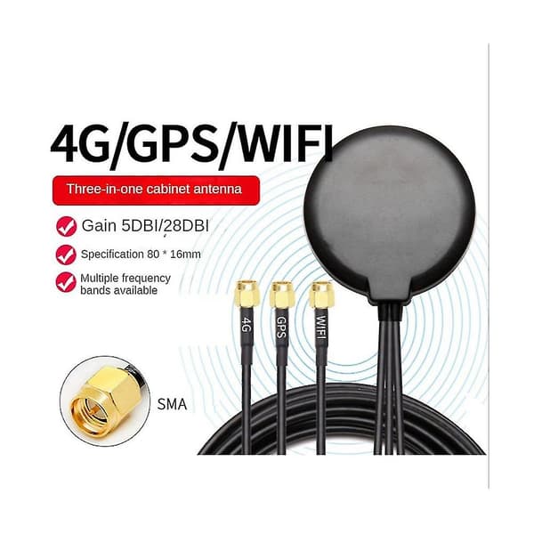 4g+wifi+gps -bands Vattentät antenn 5/28dbi Hög förstärkning Utomhus 3-