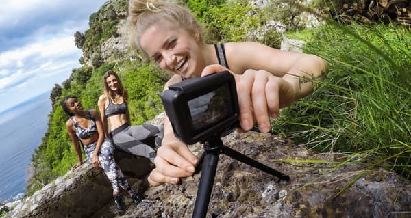 Frame Protection Compatible with GoPro Hero7/(2018)/6/5 Case Edge with Detachable Handle and Screws Black