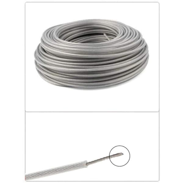 Universal Trimmerline, 3,0 mm ståltrådstrimmerline, kraftig børstekutter ståltråd for støthode hage gressklipper