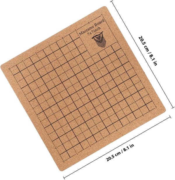 Macrame Board and Pins for Knotting Projects DIY Braiding Board Pins and Ruler for Macrame Crafts