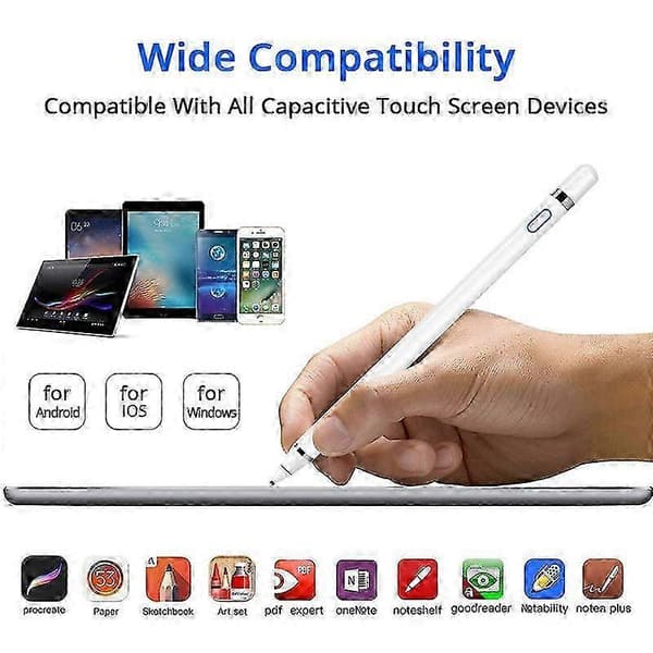 Aktiv Stylus Pen Kompatibel med iOS og Android Touchskærme Telefoner Genopladelig Stylus Pen til Apple Android Tablet Blå Blue
