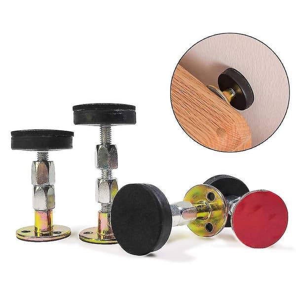 4-pack Headboard Stoppers, Adjustable Threaded Bed Frame Anti-shake Tool Bed Wall Stoppers, Prevents Rocking Headboard